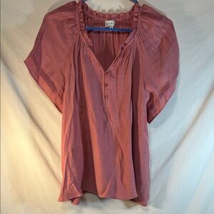 Wonderby Women's Coral/Pink Blouse